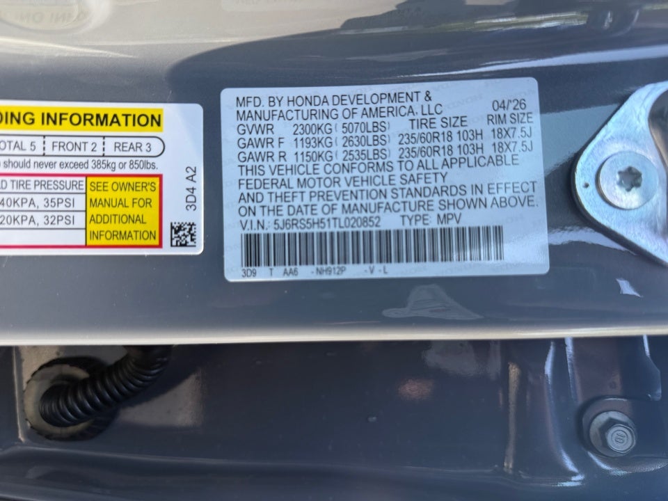 2026 Honda CR-V Hybrid 2WD Sport