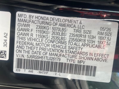 2026 Honda CR-V Hybrid 2WD Sport