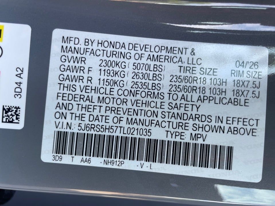 2026 Honda CR-V Hybrid 2WD Sport