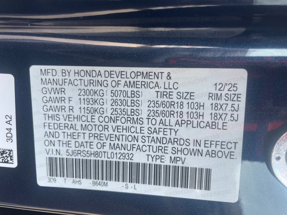 2026 Honda CR-V Hybrid 2WD Sport-L