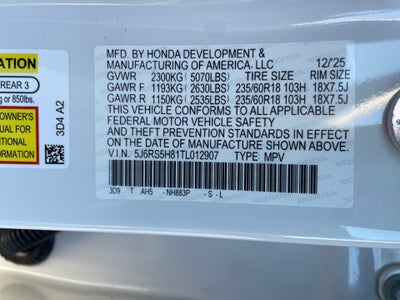 2026 Honda CR-V Hybrid 2WD Sport-L