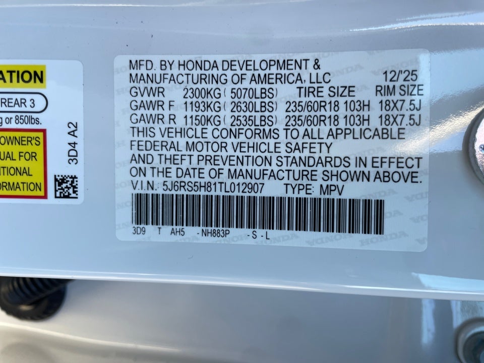 2026 Honda CR-V Hybrid 2WD Sport-L