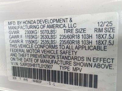 2026 Honda CR-V Hybrid 2WD Sport-L