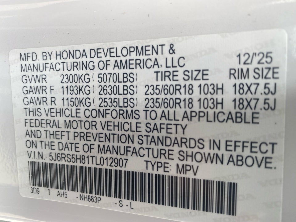 2026 Honda CR-V Hybrid 2WD Sport-L