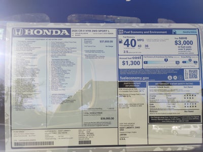 2025 Honda CR-V Hybrid Sport-L