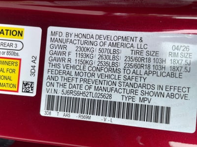 2026 Honda CR-V Hybrid AWD Sport