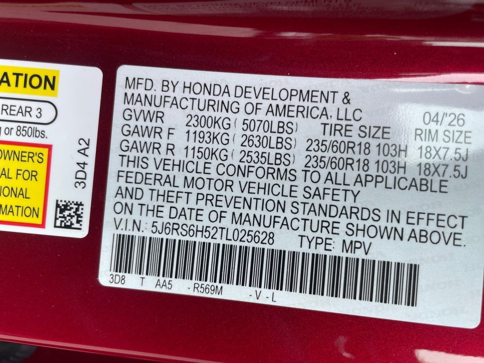 2026 Honda CR-V Hybrid AWD Sport