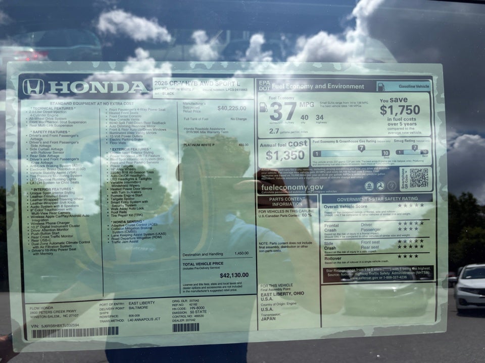 2026 Honda CR-V Hybrid Sport-L