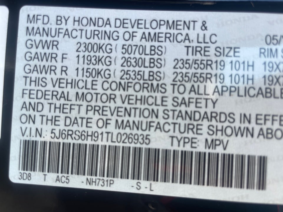 2026 Honda CR-V Hybrid Sport Touring
