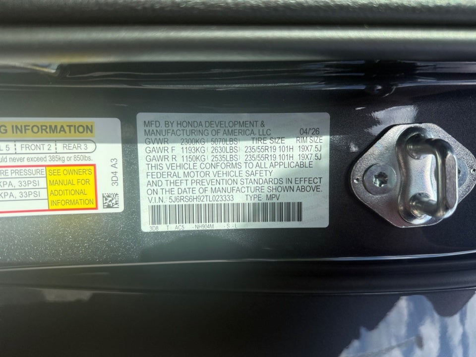 2026 Honda CR-V Hybrid AWD Sport Touring