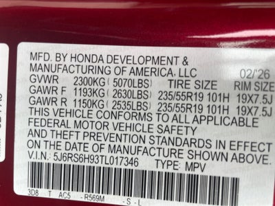 2026 Honda CR-V Hybrid AWD Sport Touring