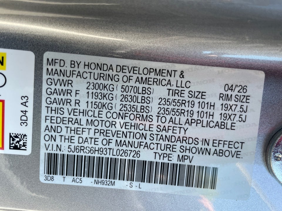2026 Honda CR-V Hybrid AWD Sport Touring