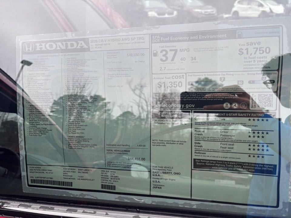 2026 Honda CR-V Hybrid AWD Sport Touring