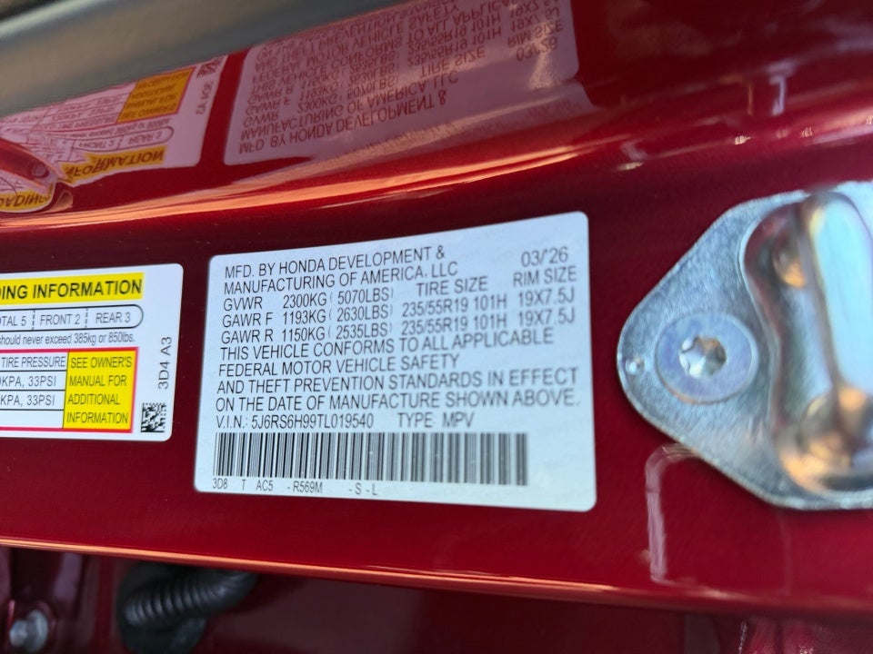 2026 Honda CR-V Hybrid AWD Sport Touring