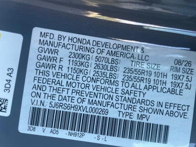 2027 Honda CR-V Hybrid Sport Touring