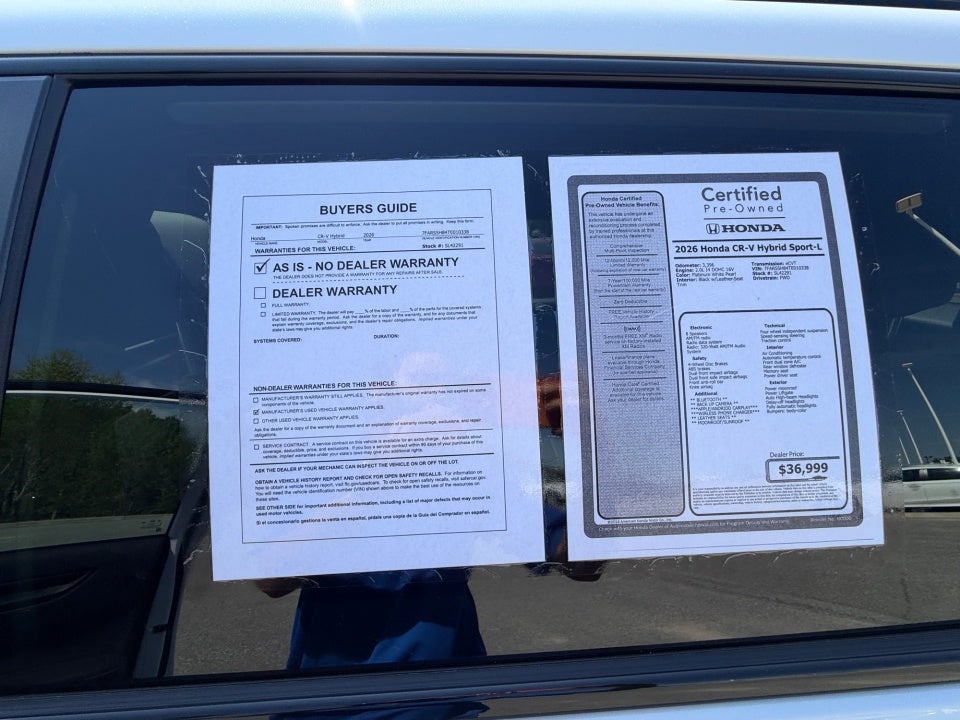 2026 Honda CR-V Hybrid 2WD Sport-L