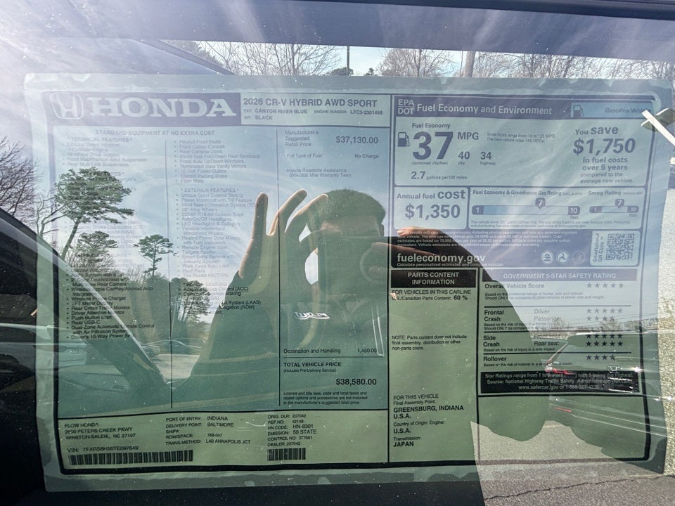 2026 Honda CR-V Hybrid AWD Sport