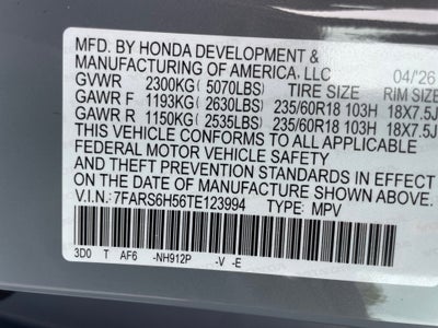 2026 Honda CR-V Hybrid AWD Sport