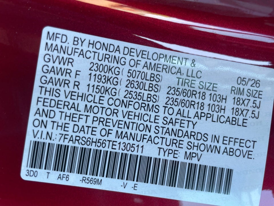 2026 Honda CR-V Hybrid AWD Sport