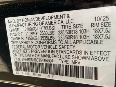 2026 Honda CR-V Hybrid AWD Sport-L
