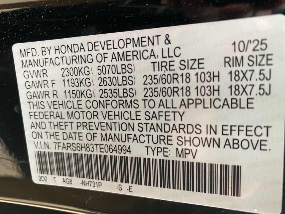 2026 Honda CR-V Hybrid AWD Sport-L