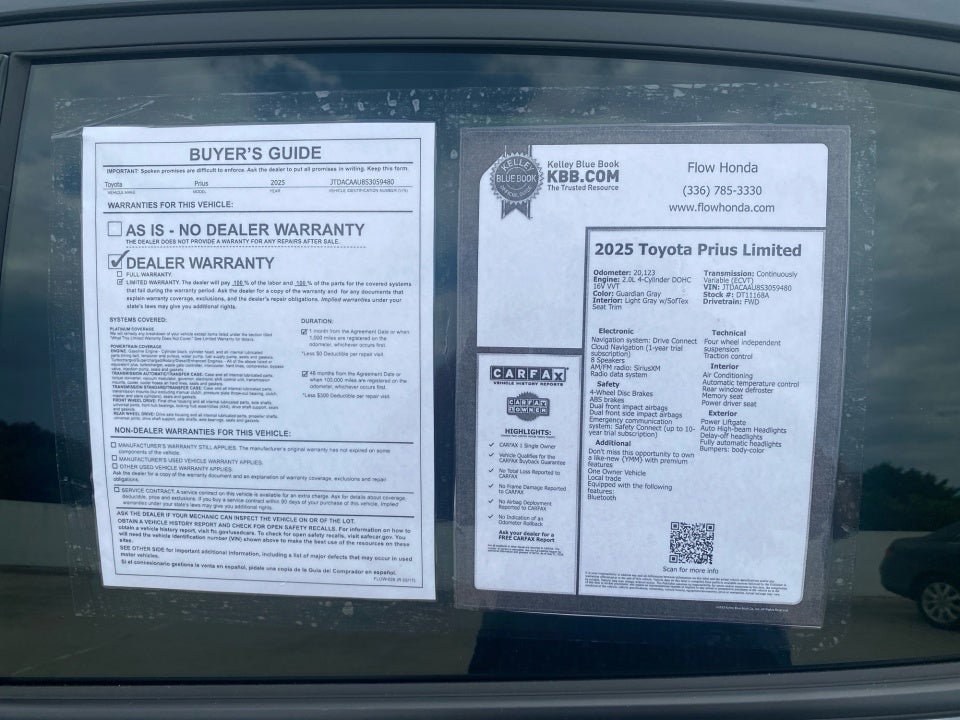 2025 Toyota Prius Limited