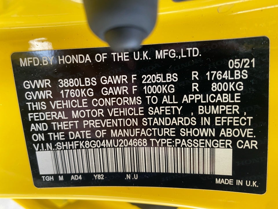 2021 Honda Civic Type R Limited Edition