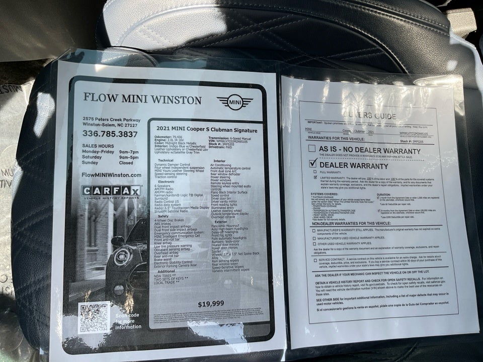 2021 MINI Clubman Cooper S