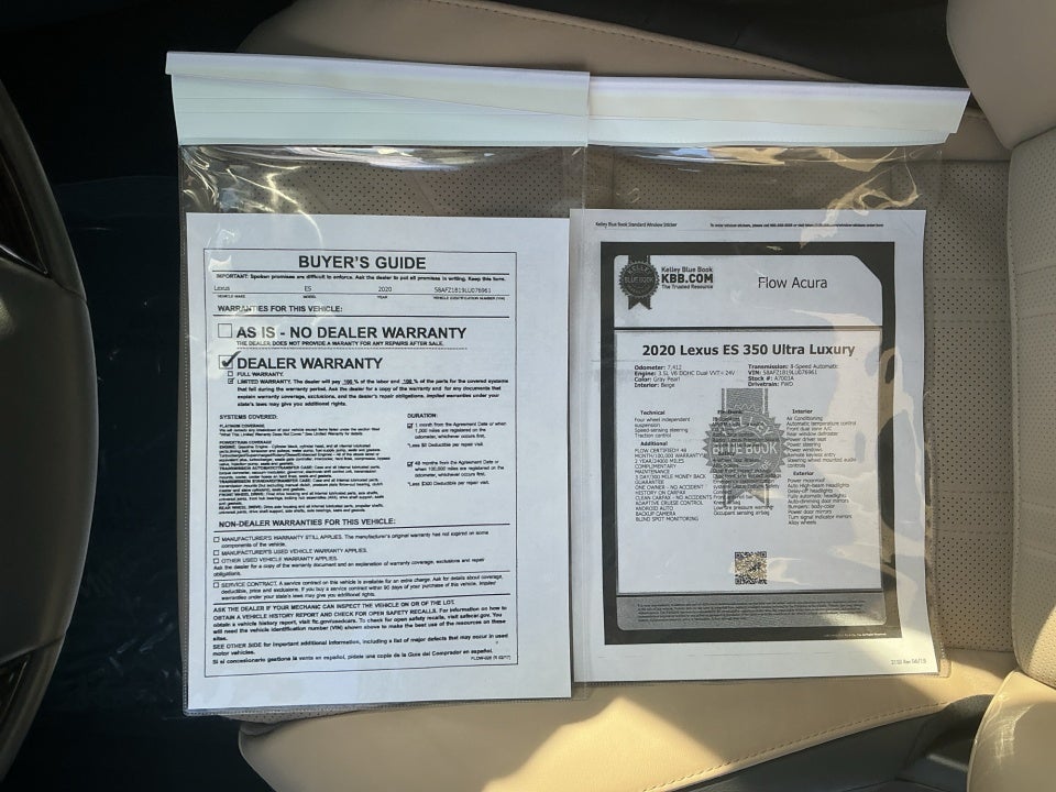 2020 Lexus ES 350 Ultra Luxury