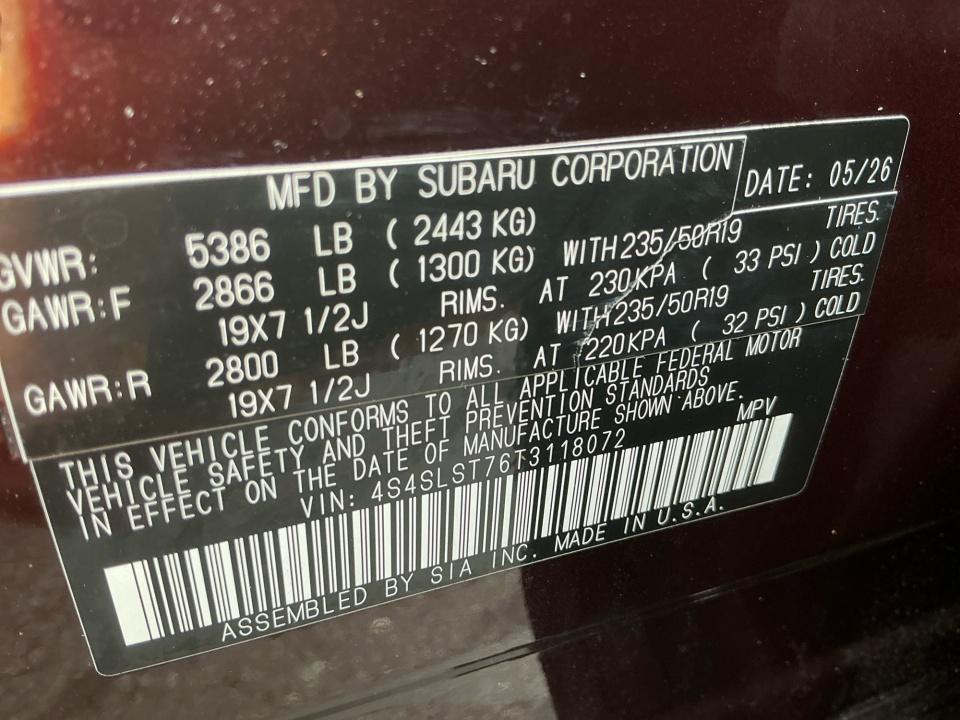2026 Subaru Forester Touring Hybrid