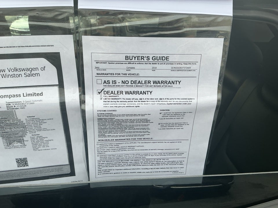 2018 Jeep Compass Limited 4x4