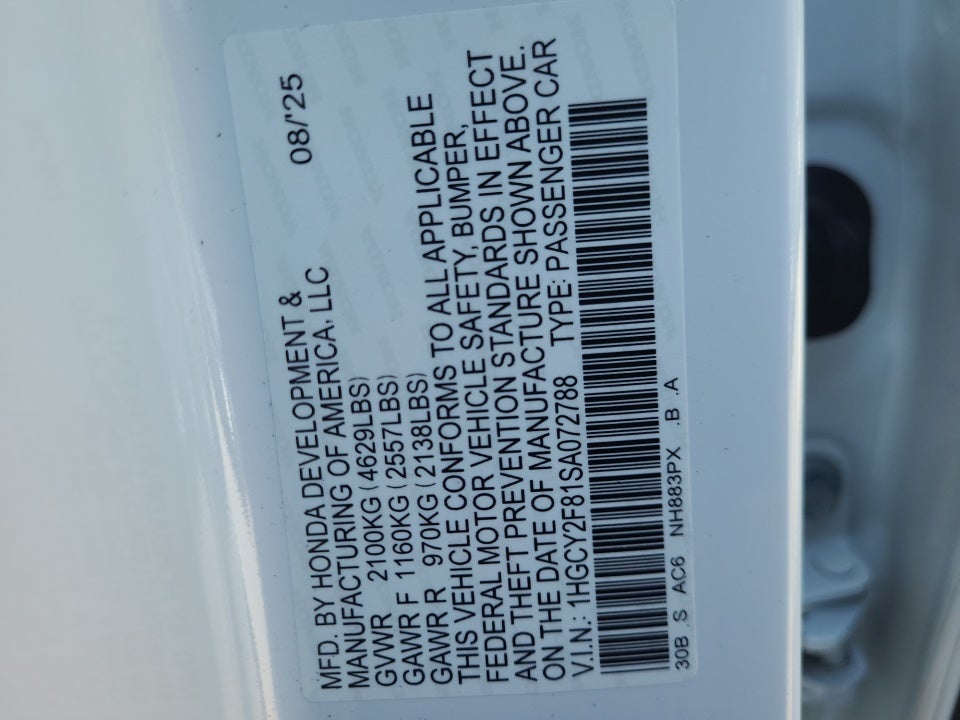 2025 Honda Accord Hybrid Touring