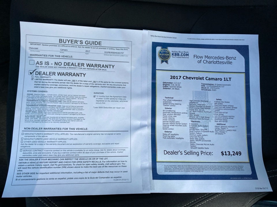 2017 Chevrolet Camaro 1LT