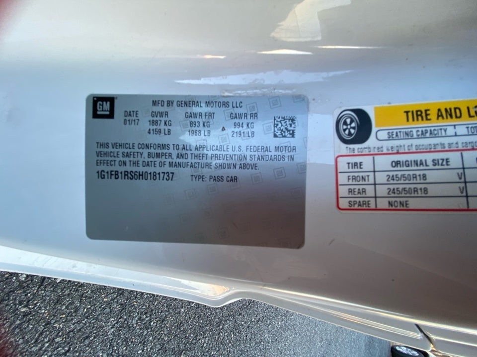 2017 Chevrolet Camaro 1LT