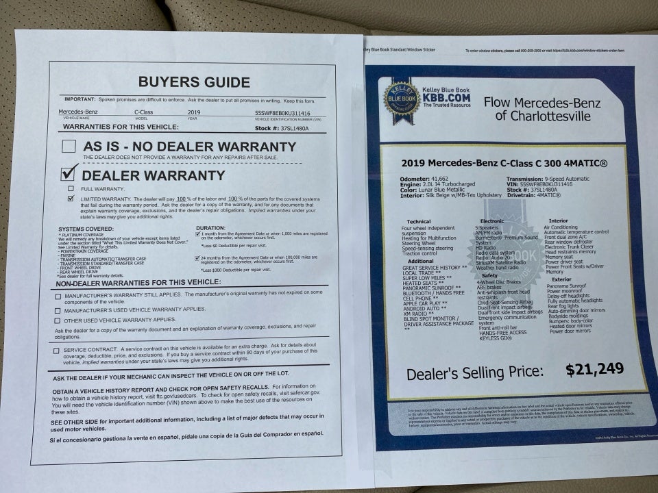 2019 Mercedes-Benz C 300 4MATIC®