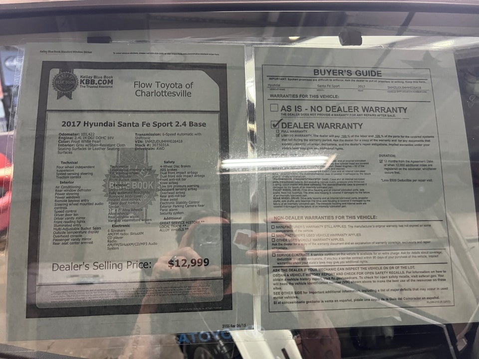 2017 Hyundai Santa Fe Sport 2.4L