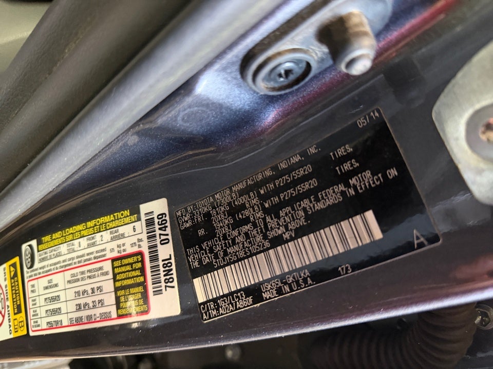 2014 Toyota Sequoia Limited 5.7L V8