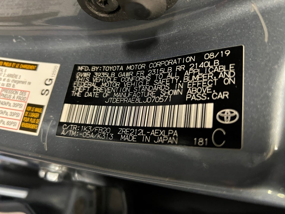 2020 Toyota Corolla LE