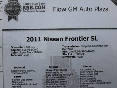 2011 Nissan Frontier SL