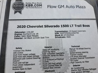 2020 Chevrolet Silverado 1500 LT Trail Boss