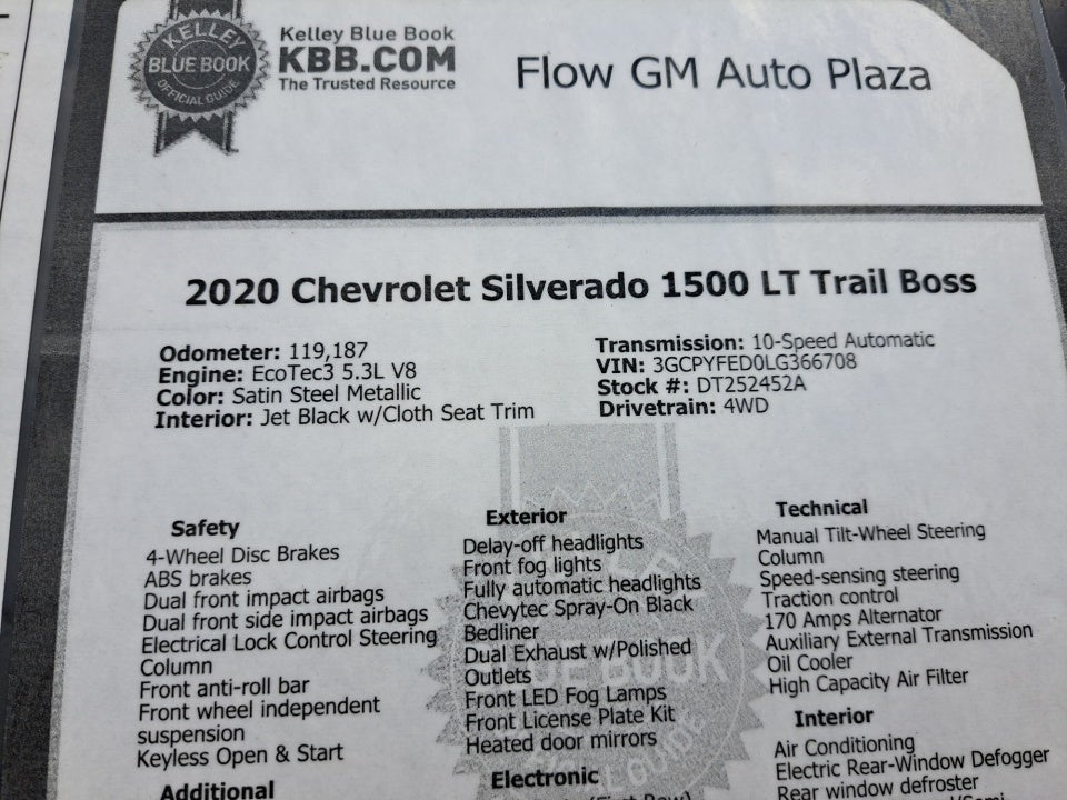 2020 Chevrolet Silverado 1500 LT Trail Boss