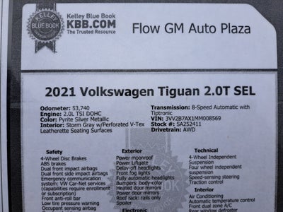 2021 Volkswagen Tiguan 2.0T SEL