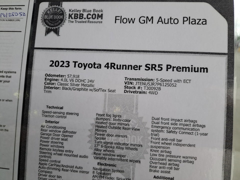 2023 Toyota 4Runner SR5 Premium