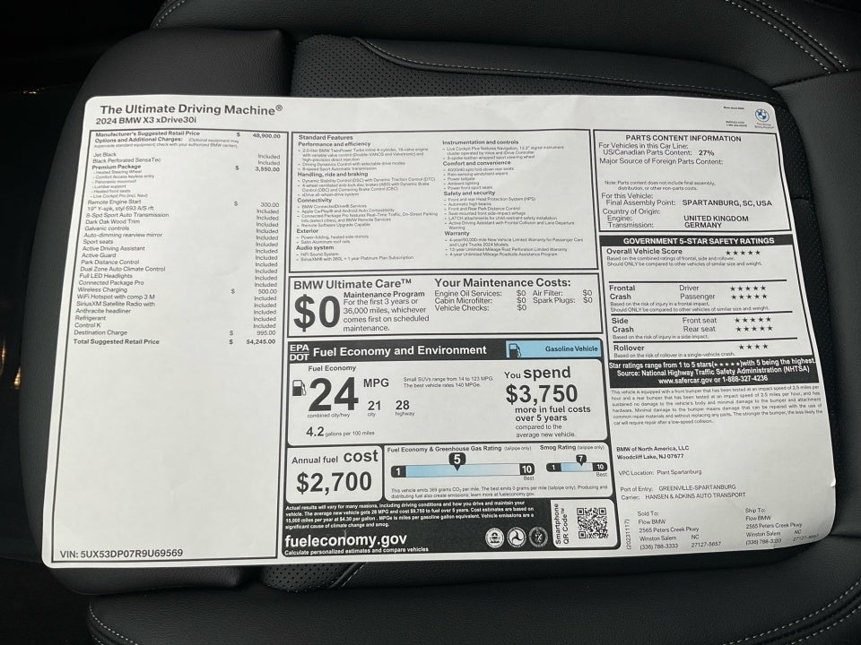 2024 BMW X3 xDrive30i