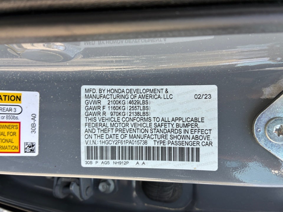 2023 Honda Accord Hybrid EX-L