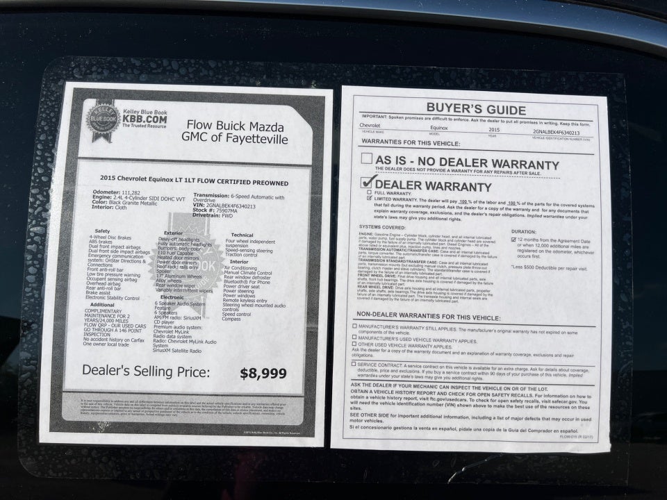 2015 Chevrolet Equinox 1LT