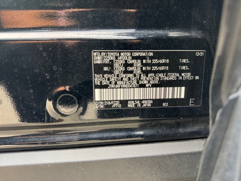 2022 Toyota RAV4 Hybrid Hybrid SE