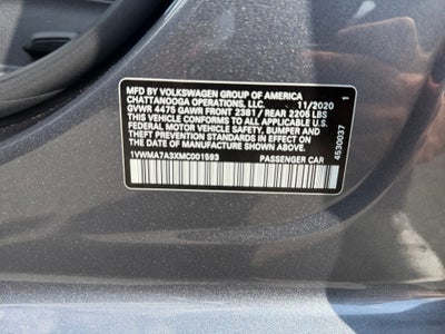 2021 Volkswagen Passat 2.0T R-Line
