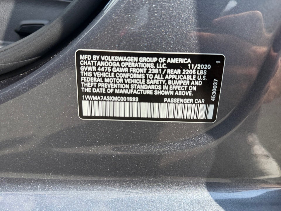 2021 Volkswagen Passat 2.0T R-Line