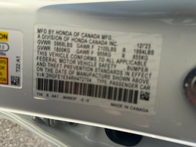2024 Honda Civic Si Manual